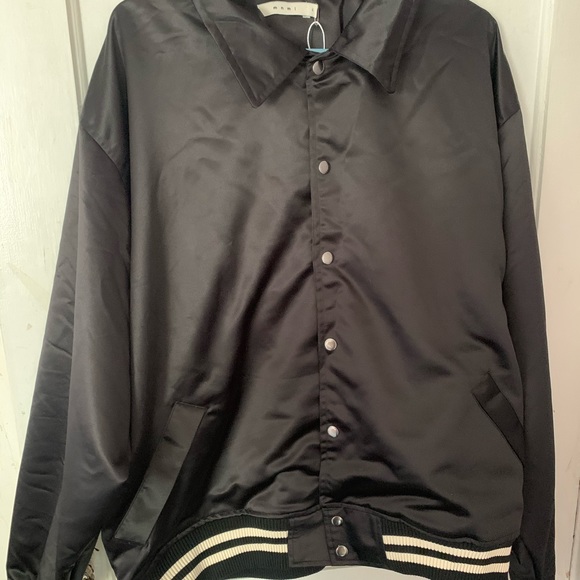 MNML Satin Baseball Coach Jacket XL - Picture 3 of 5